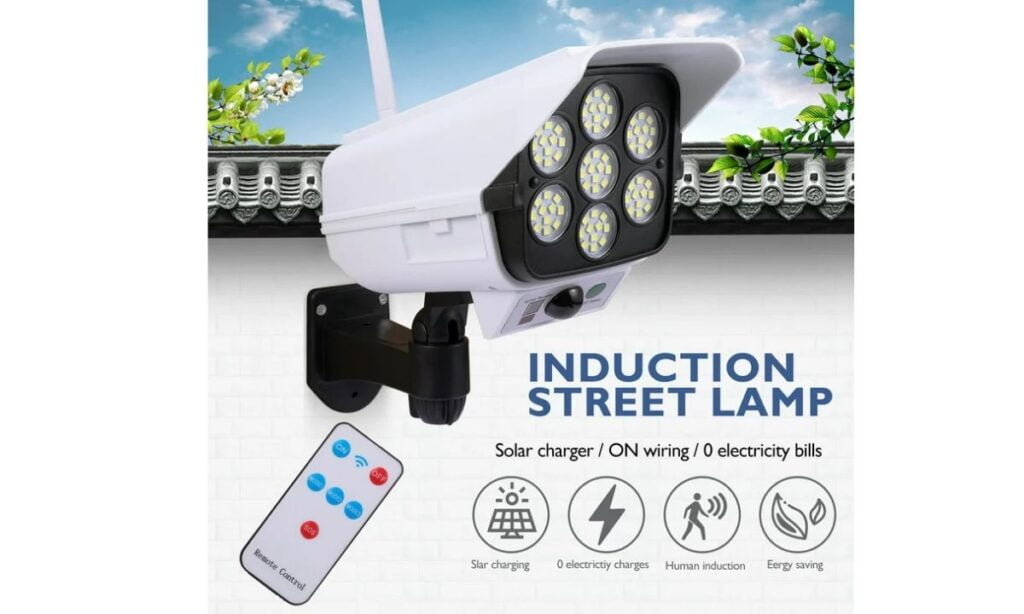 Solar Motion Sensor Light OutdoorDummy Security Camera
